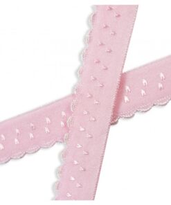 Elastische druppels band - Baby pink