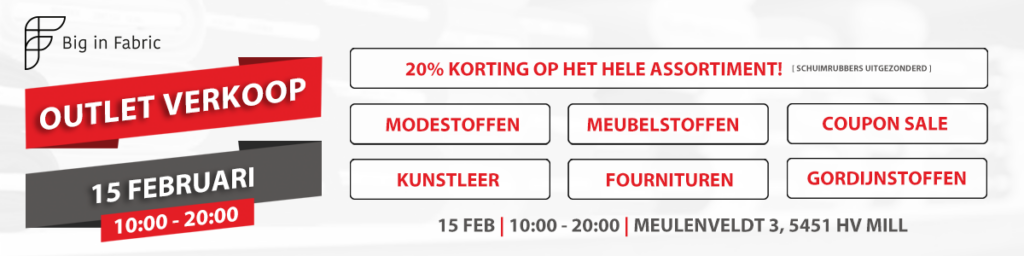 Outlet verkoop 15 Feb website banner